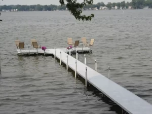 stationary boat dock
